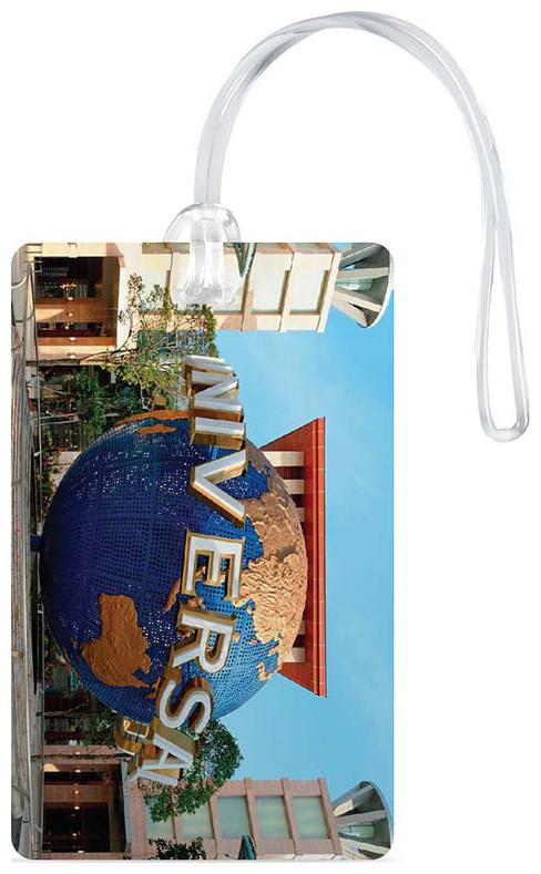 

100yellow Luggage Tags- Universe Print High Quality PVC Travel Bag Tag with Silicon Strap- Ideal For Travel