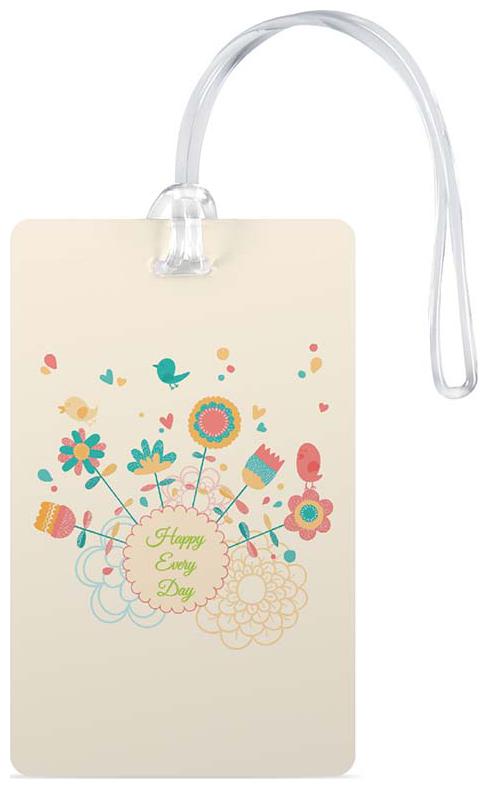

100yellow Luggage Tags- Printed High Quality Gloss Finish PVC Travel Bag Tag with Silicon Strap- Ideal For Travel