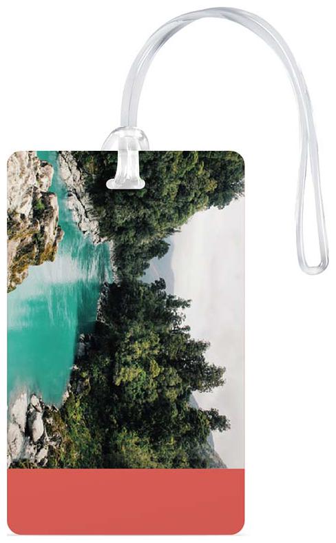 

100yellow Luggage Tag- Nature Scenery Printed High Quality PVC Travel Bag Tag with Silicon Strap- Ideal For Gift
