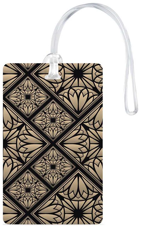 

100yellow Luggage Tags- Printed High Quality Gloss Finish PVC Travel Bag Tag with Silicon Strap- Ideal For Travel
