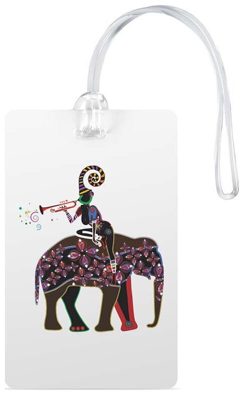

100yellow Luggage Tags- Printed High Quality Gloss Finish PVC Travel Bag Tag with Silicon Strap- Ideal For Travel