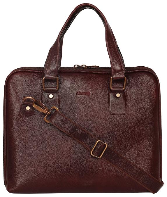 

Abeeza Craft of Vows Genuine Leather Handbag for Women ABH07BR Brown