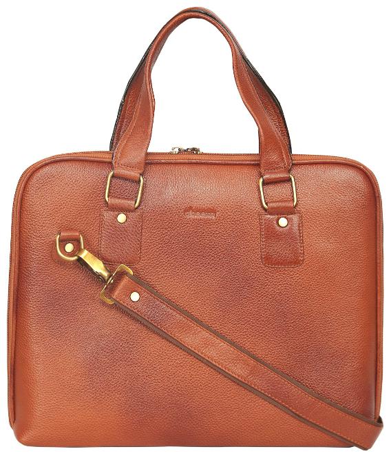 

Abeeza Craft of Vows Genuine Leather Handbag for Women ABH07T Tan