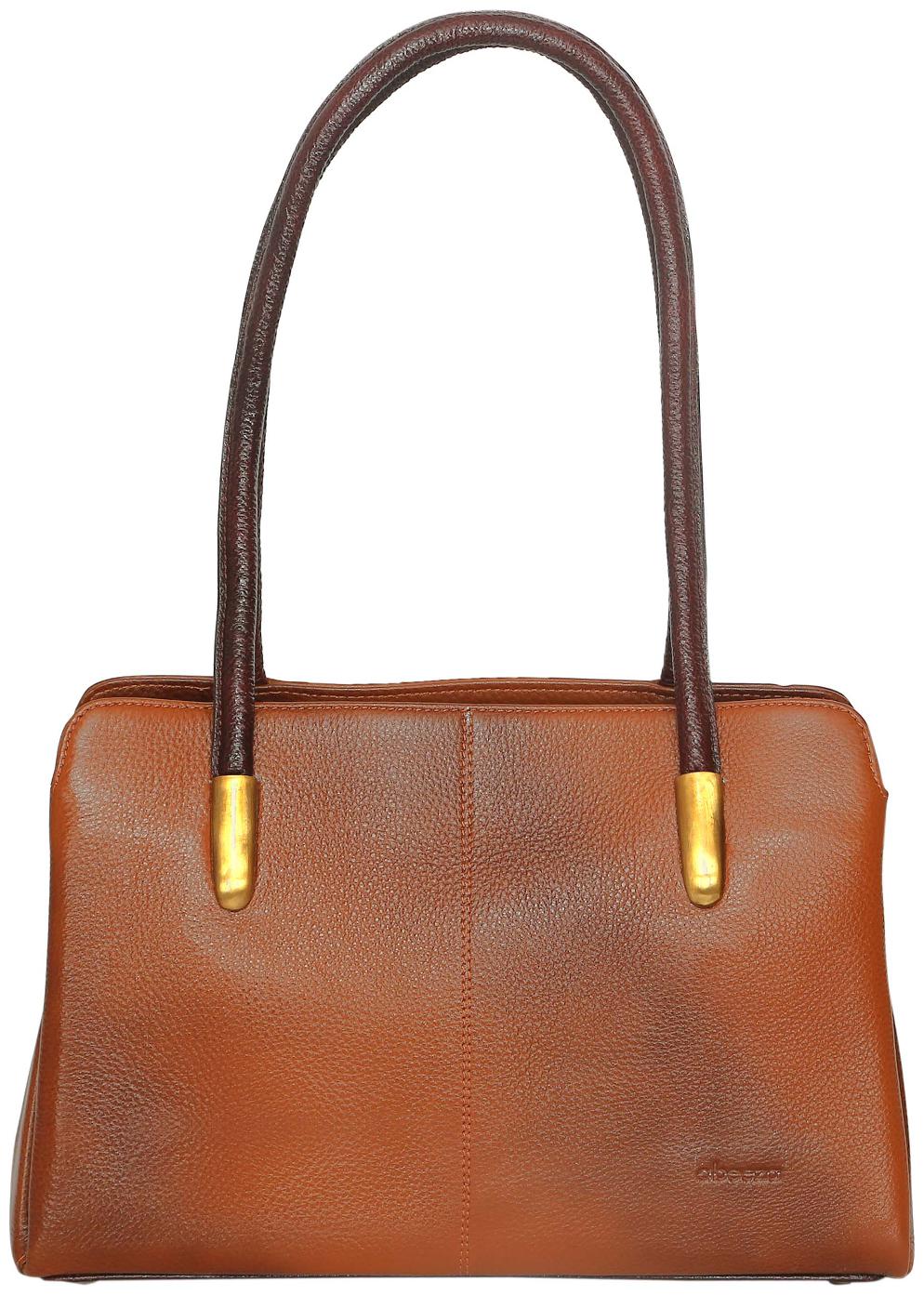 

Abeeza Excellence-Draft Genuine Leather Handbag for Women ABH02T Tan