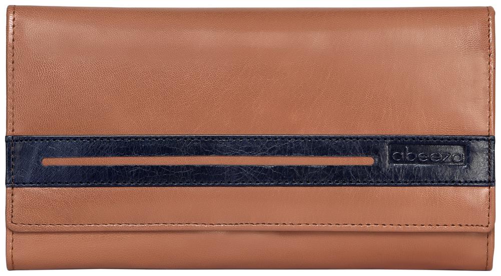 

ABEEZA Women Brown Leather Clutch