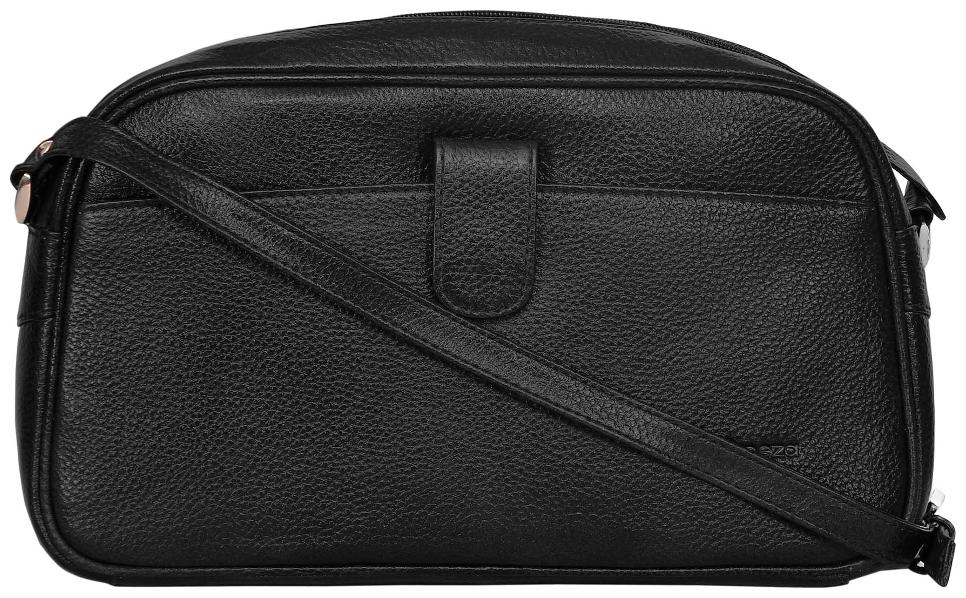 

Abeeza No Tolerance Genuine Leather Handbag for Women ABH06C Black