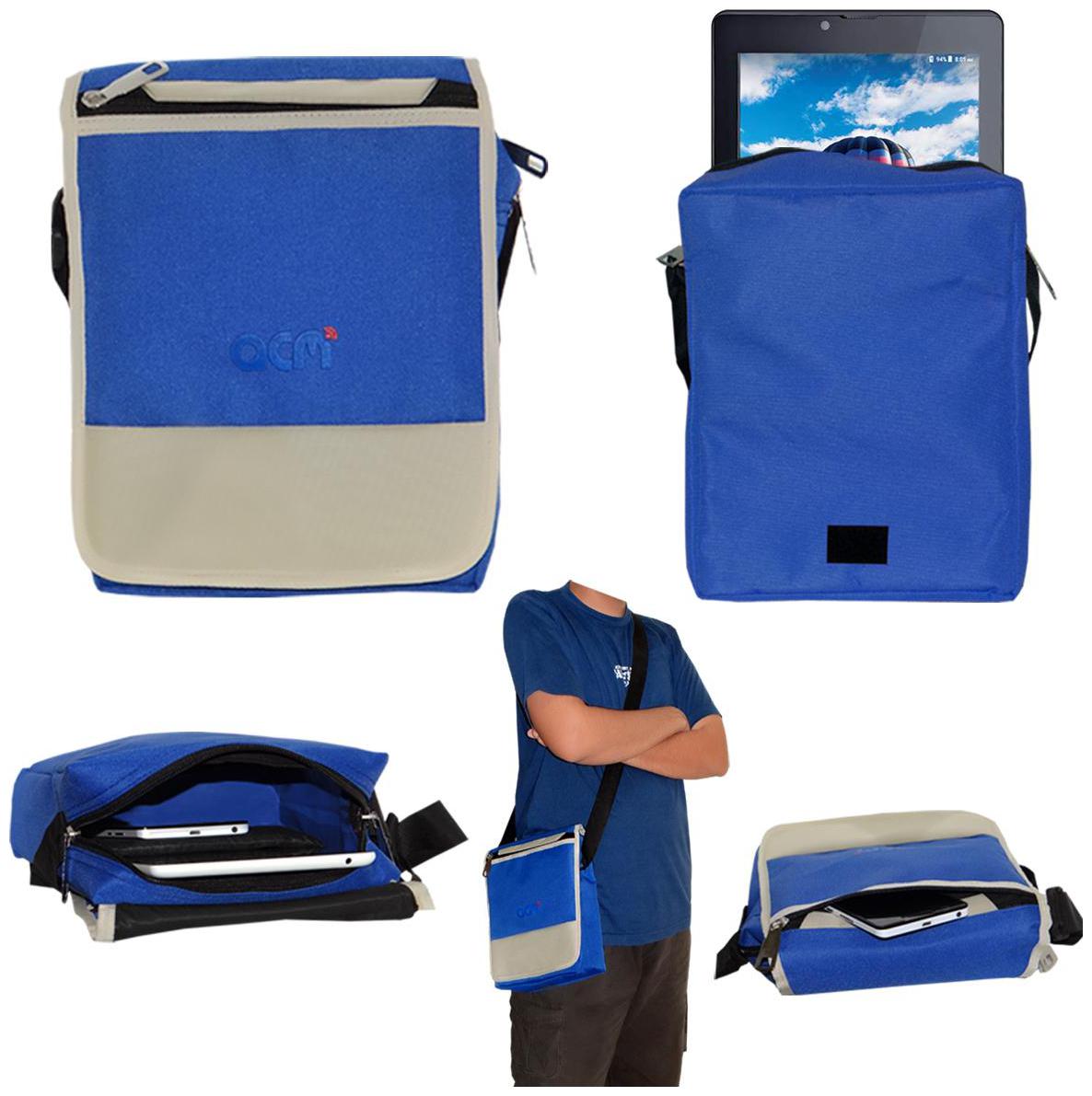 

ACM Blue Canvas Messenger bag