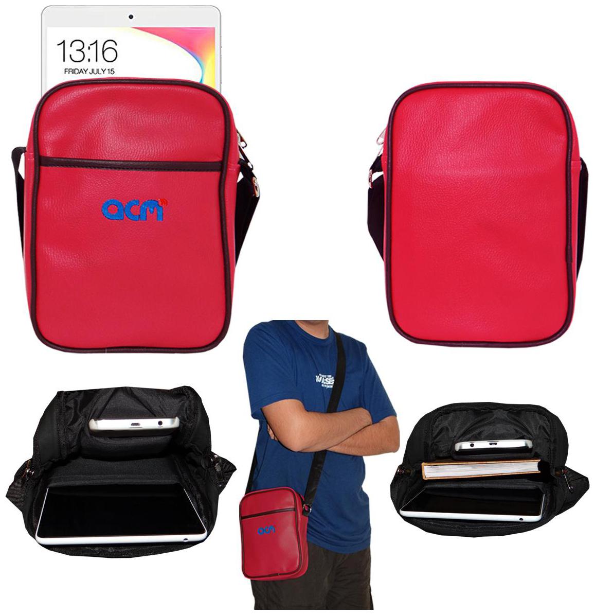 

Acm Premium Soft Padded Shoulder Sling Bag for Teclast P80 Pro Carrying Case Dark Pink