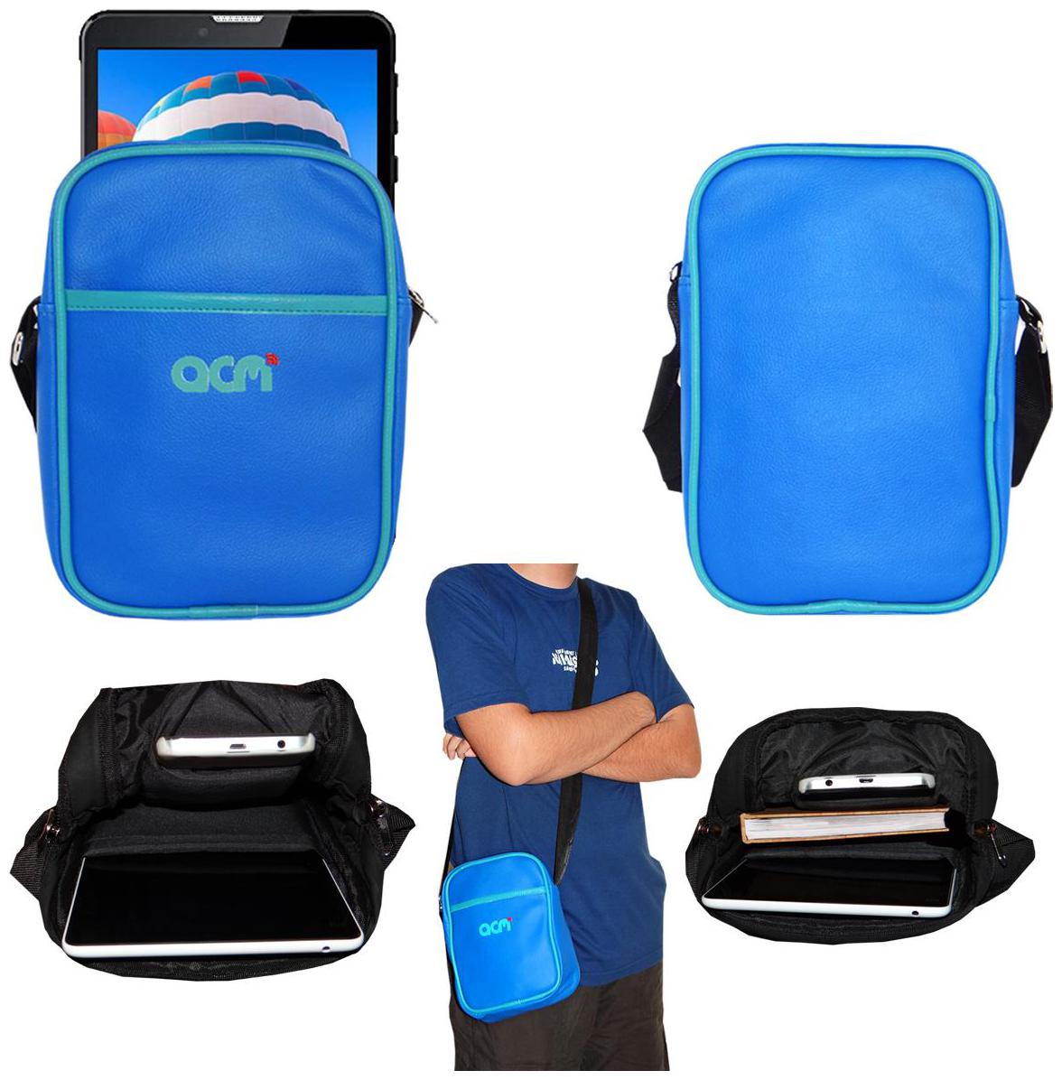 

Acm Premium Soft Padded Shoulder Sling Bag for I Kall N6 Carrying Case Dark Blue
