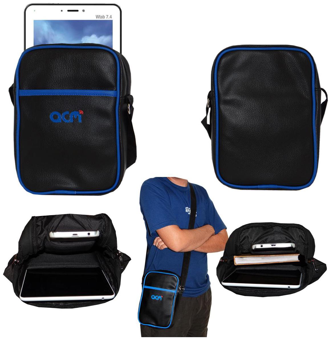 

Acm Premium Soft Padded Shoulder Sling Bag for Champion Wtab 7 4 Carrying Case Black