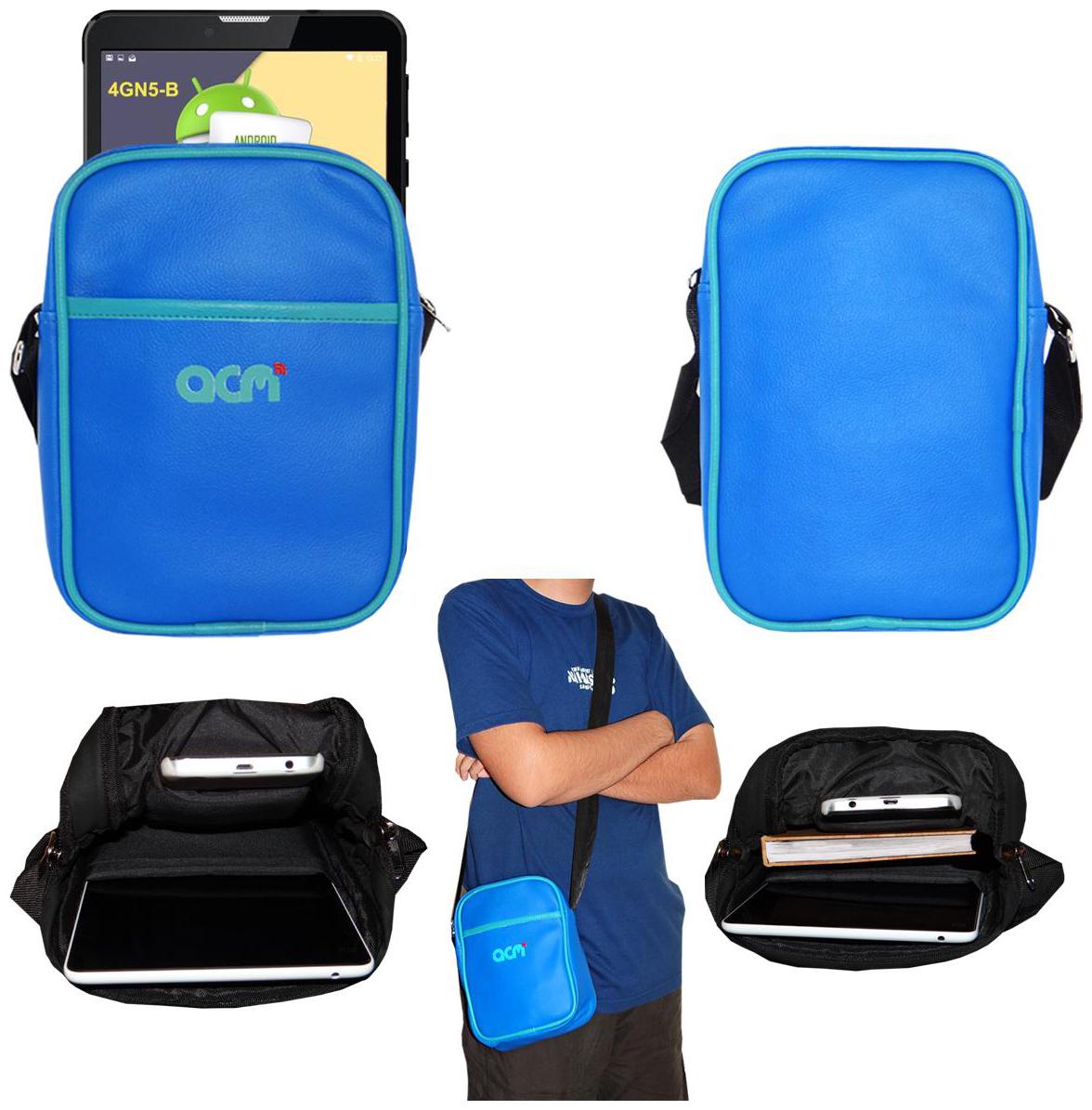 

Acm Premium Soft Padded Shoulder Sling Bag for I Kall N5 Carrying Case Dark Blue