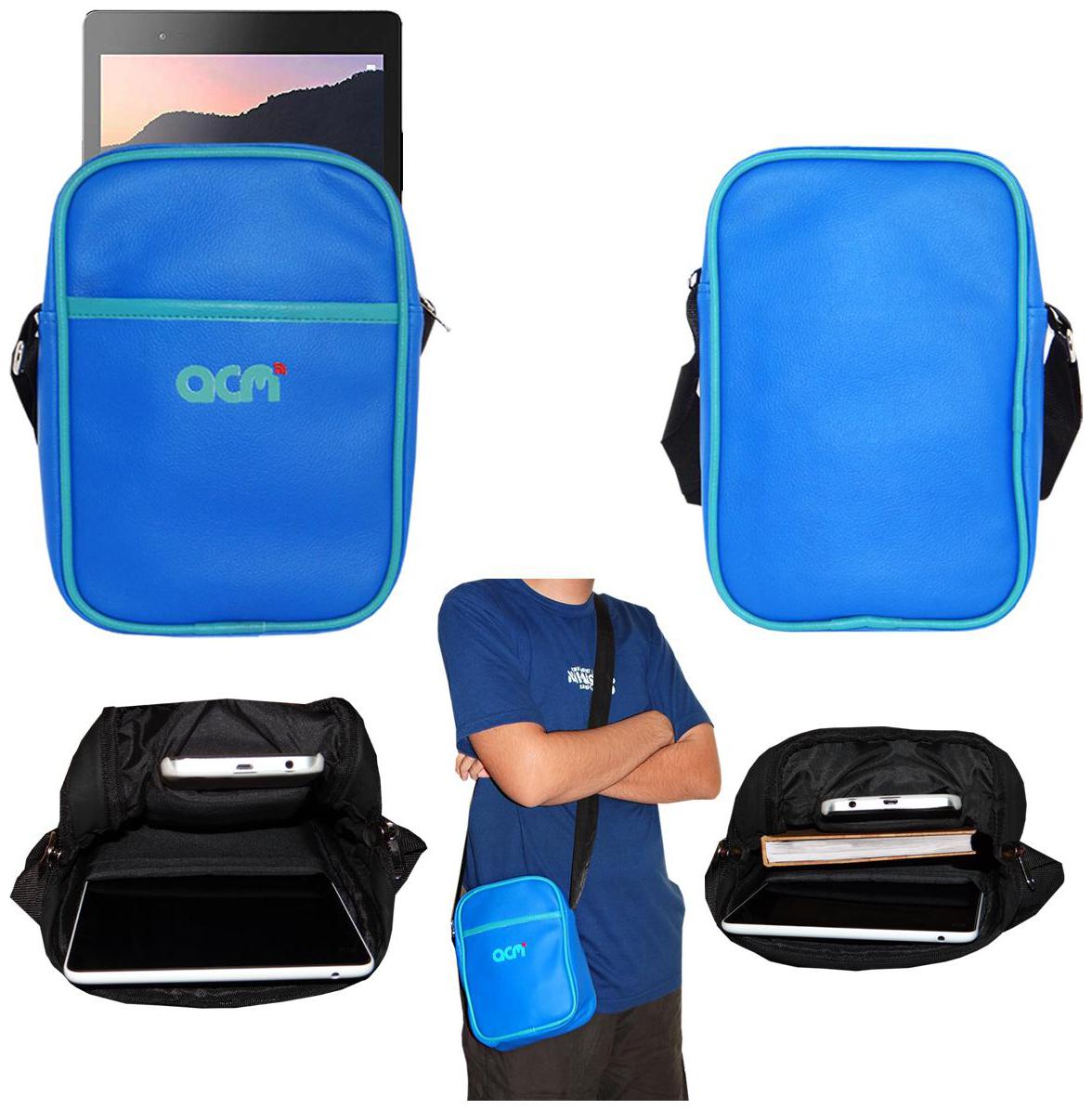 

Acm Premium Soft Padded Shoulder Sling Bag for Lenovo Tab3 8 Plus Carrying Case Dark Blue