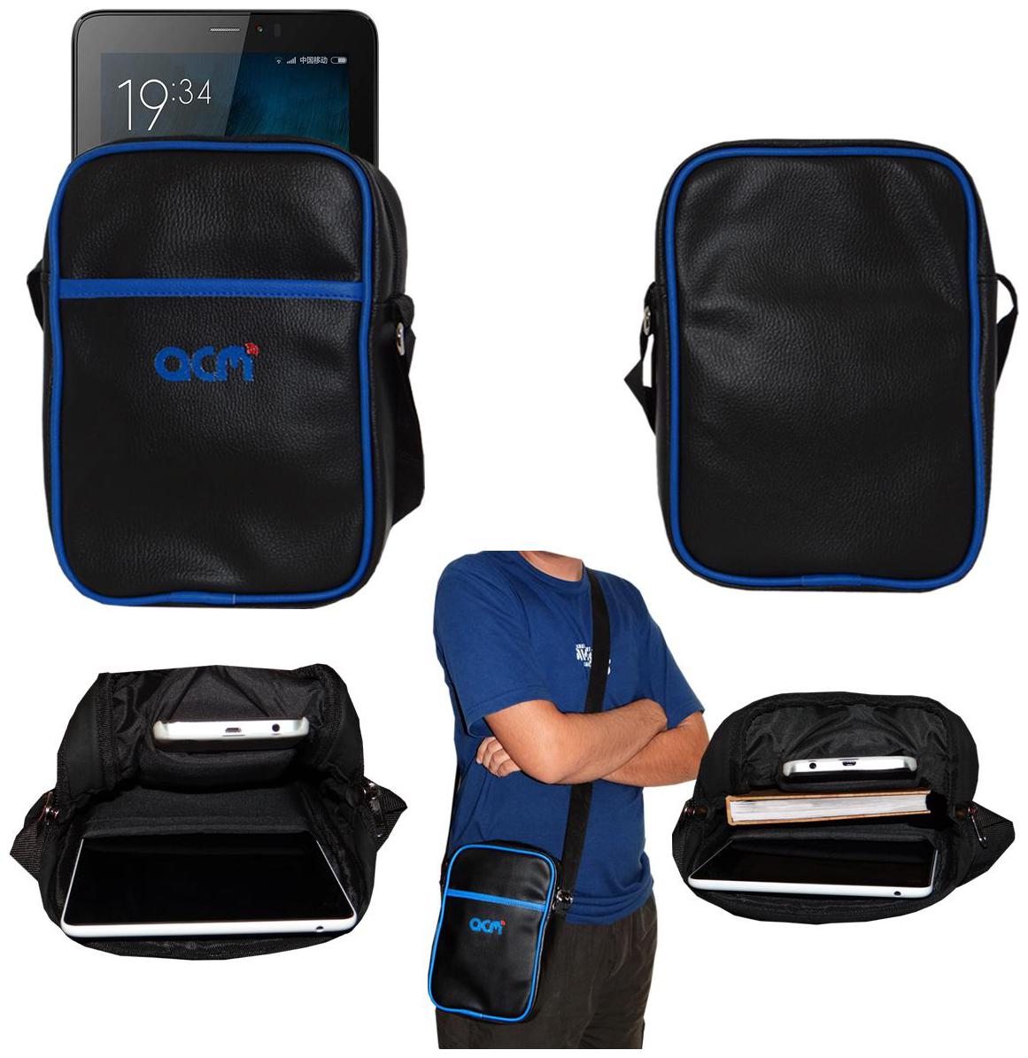 

Acm Premium Soft Padded Shoulder Sling Bag for Micromax Canvas Tab 701 Carrying Case Black