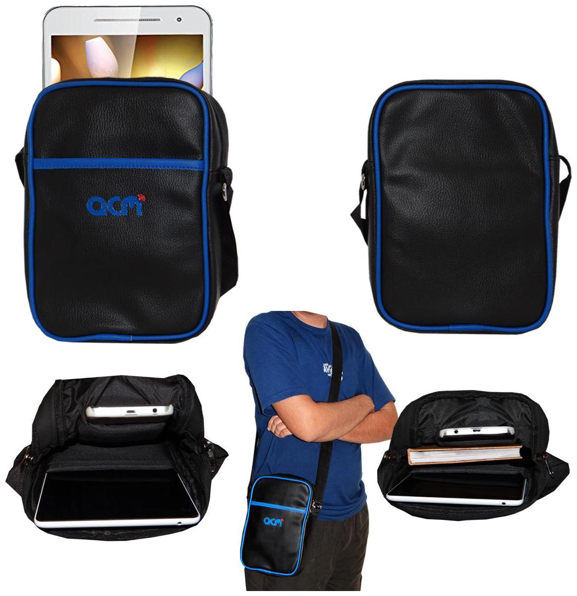 

Acm Premium Soft Padded Shoulder Sling Bag for Iball 3g Cuddle A4 Carrying Case Black
