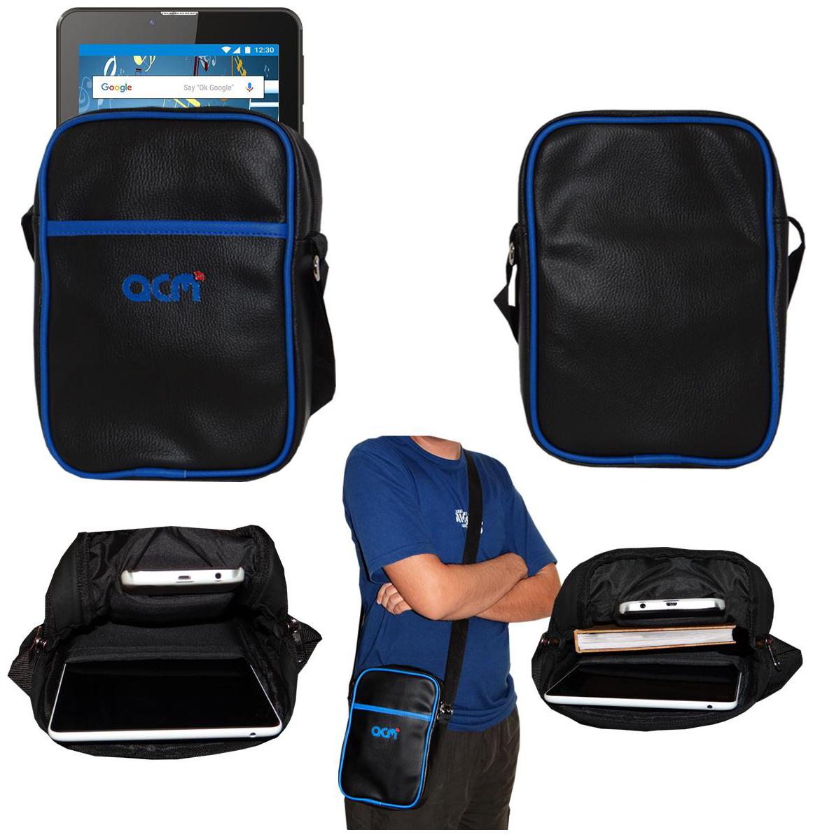 

Acm Premium Soft Padded Shoulder Sling Bag for I Kall N9 Carrying Case Black
