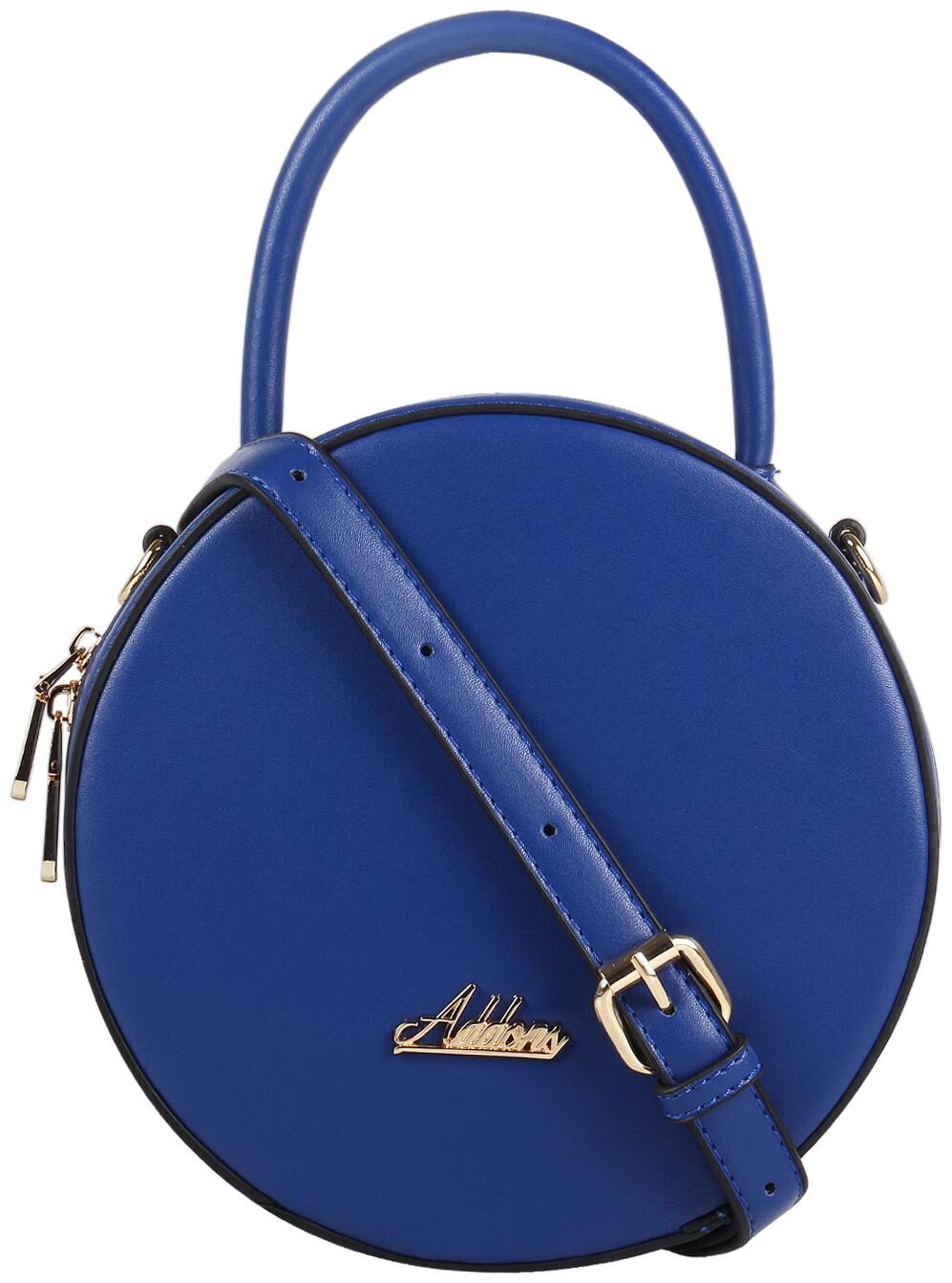 

Addons Blue PU Solid Sling Bag
