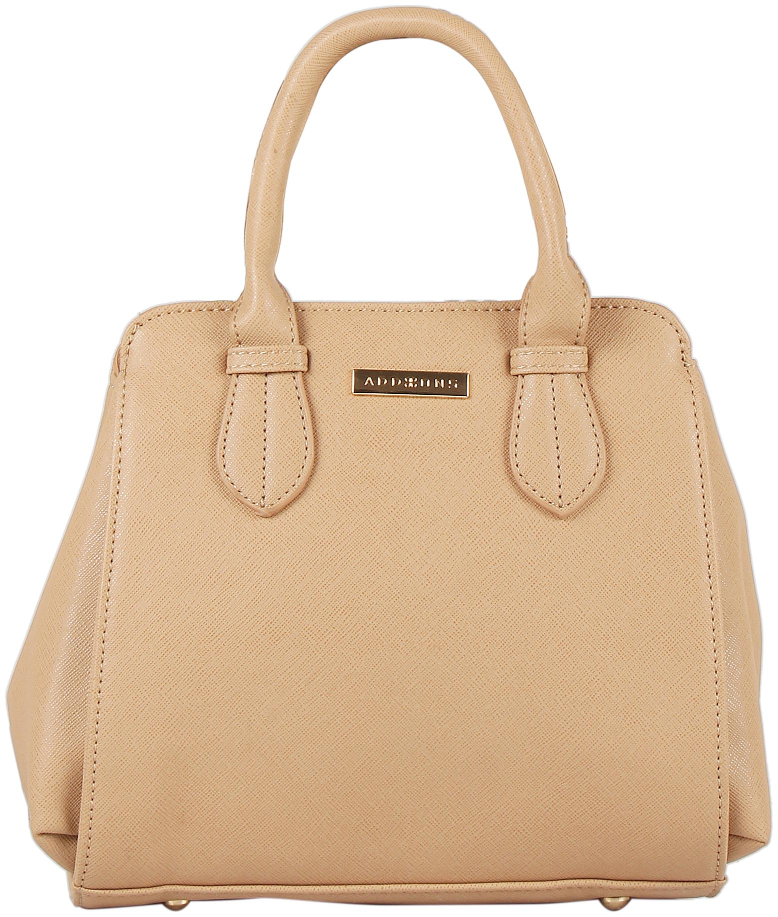 

Addons Beige PU Handheld Bag