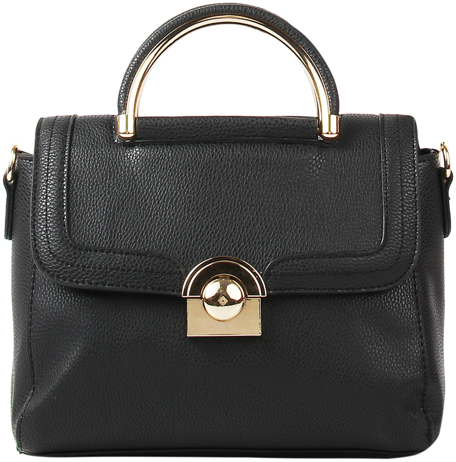 

Addons Black PU Satchel