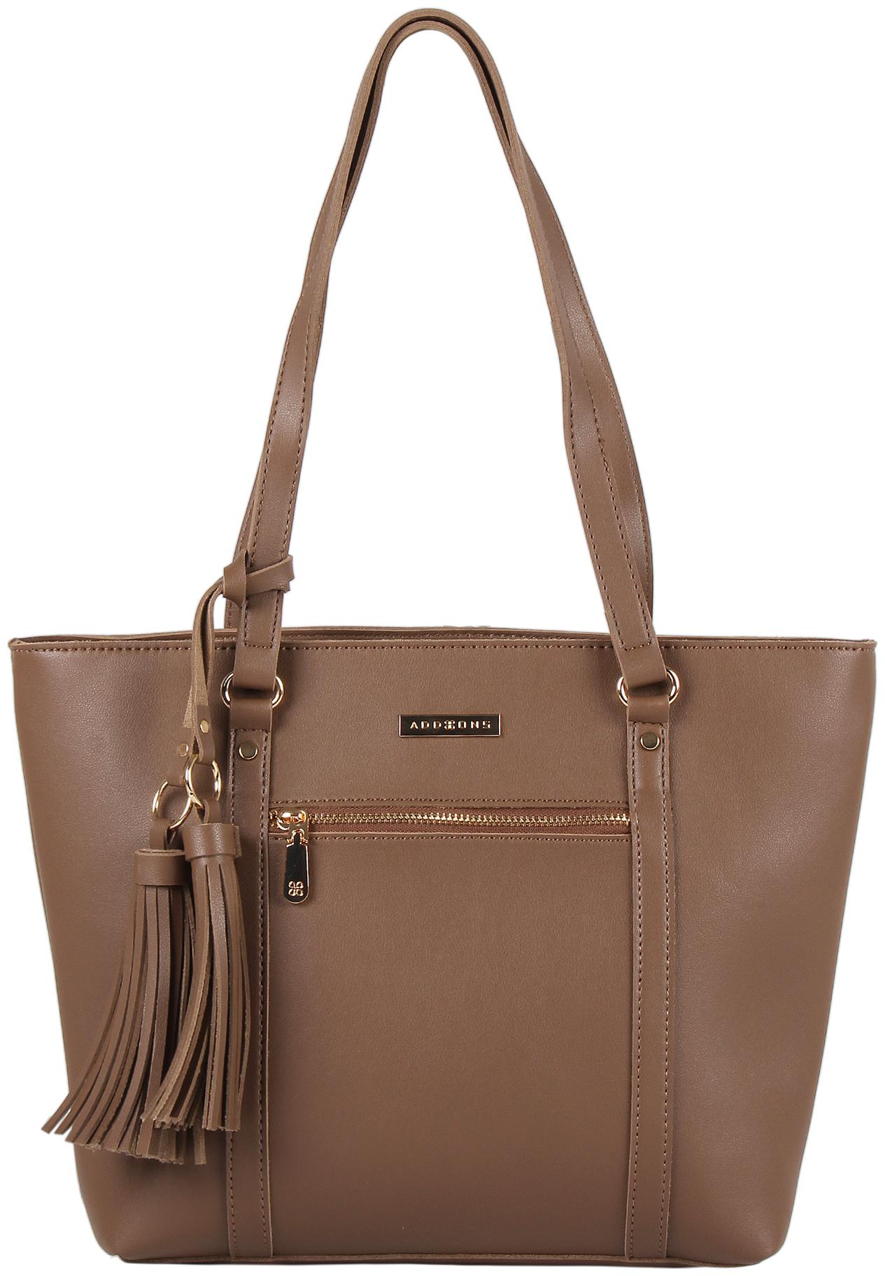 

Addons Brown PU Shoulder Bag