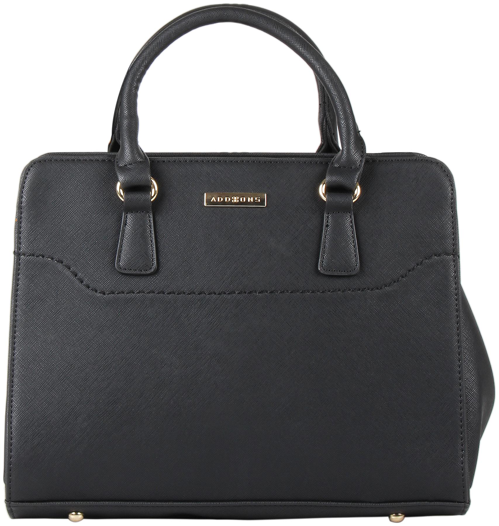 

Addons Black PU Satchel