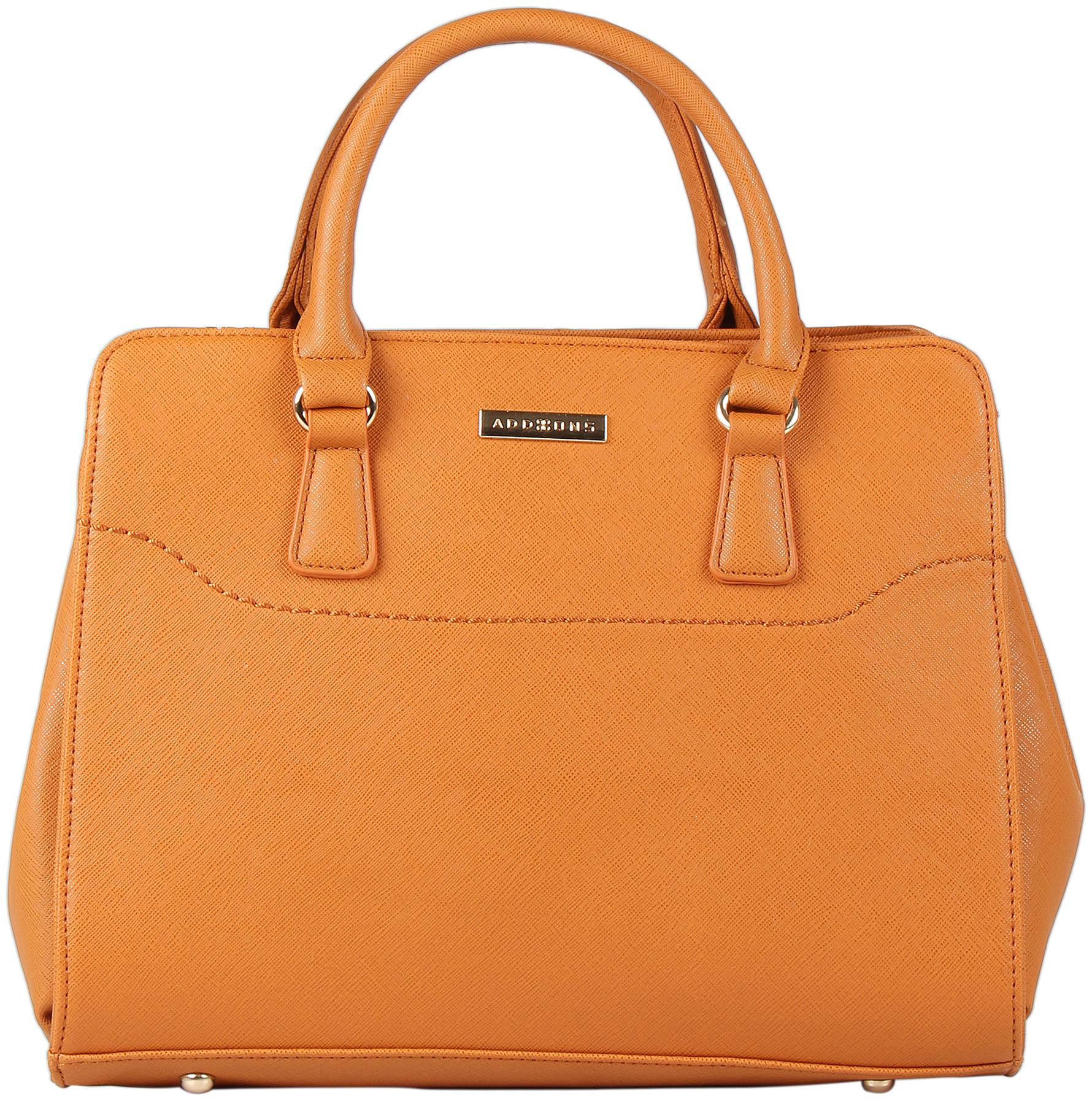 

Addons Tan PU Satchel