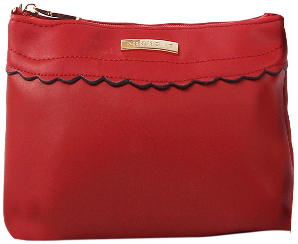 

Addons Red PU Solid Sling Bag
