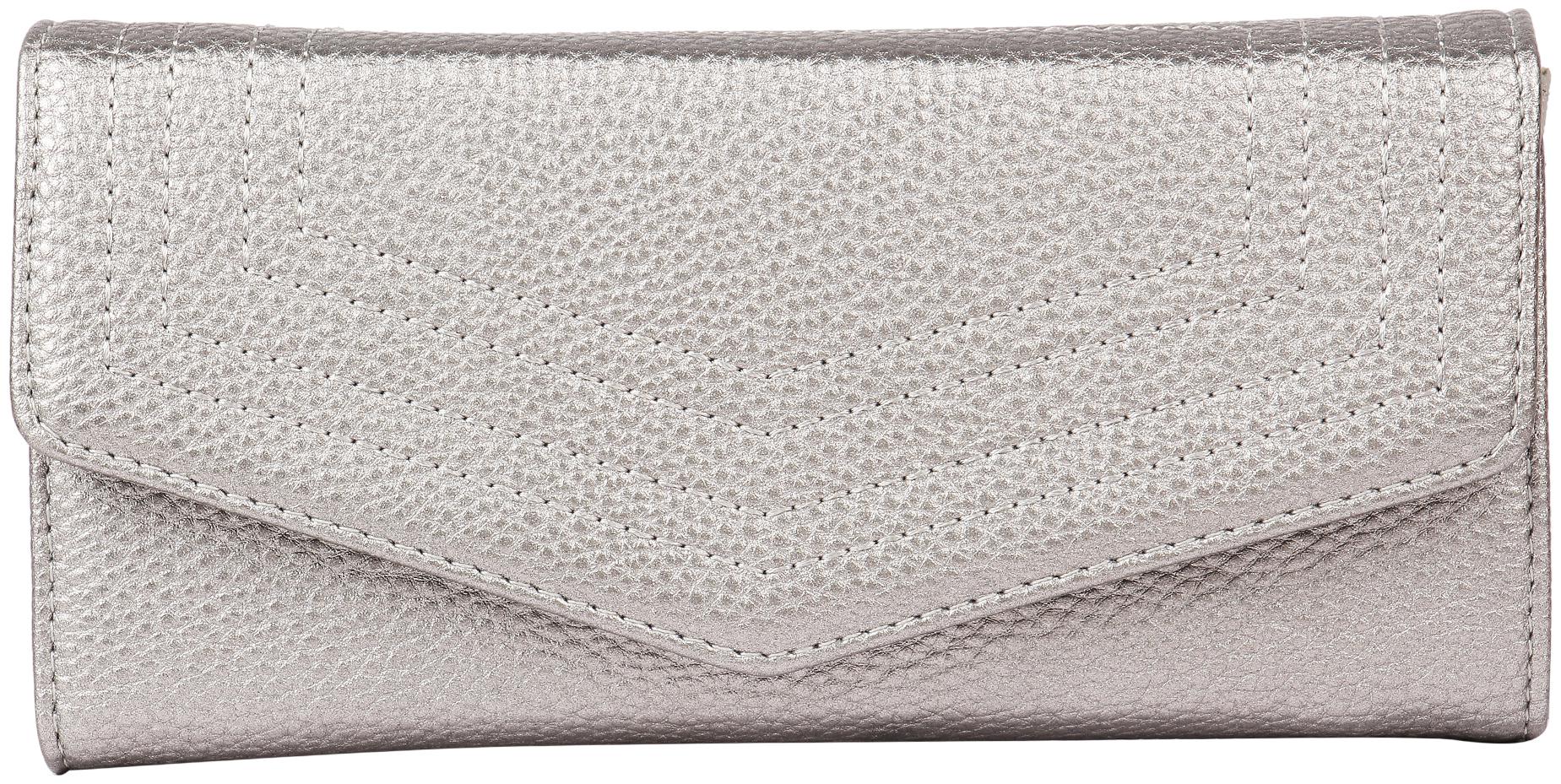 

Addons Women Silver PU Wallet