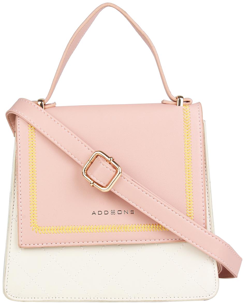 

Addons Pink PU Satchel