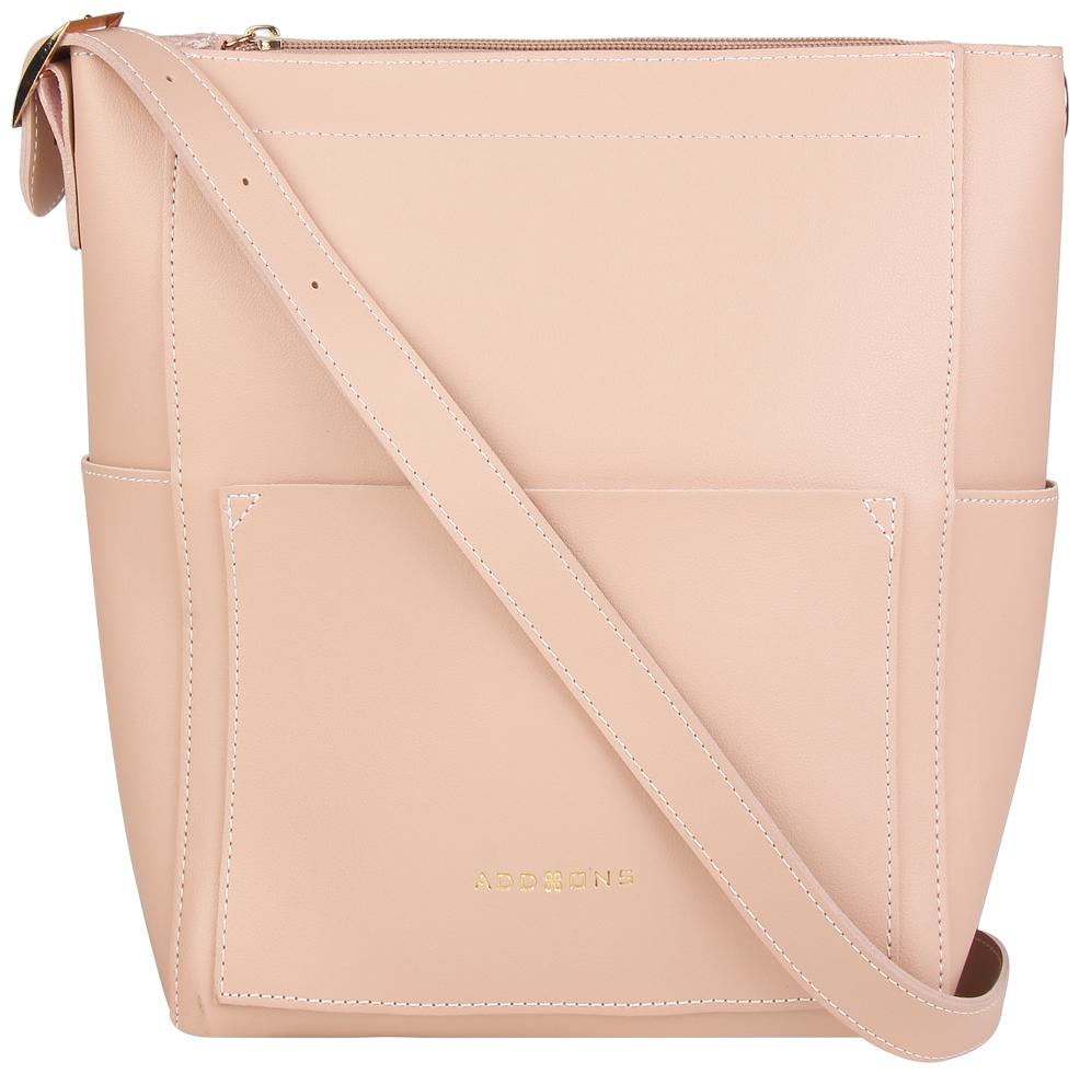 

Addons women s latesh stylish sleek pink PU tote