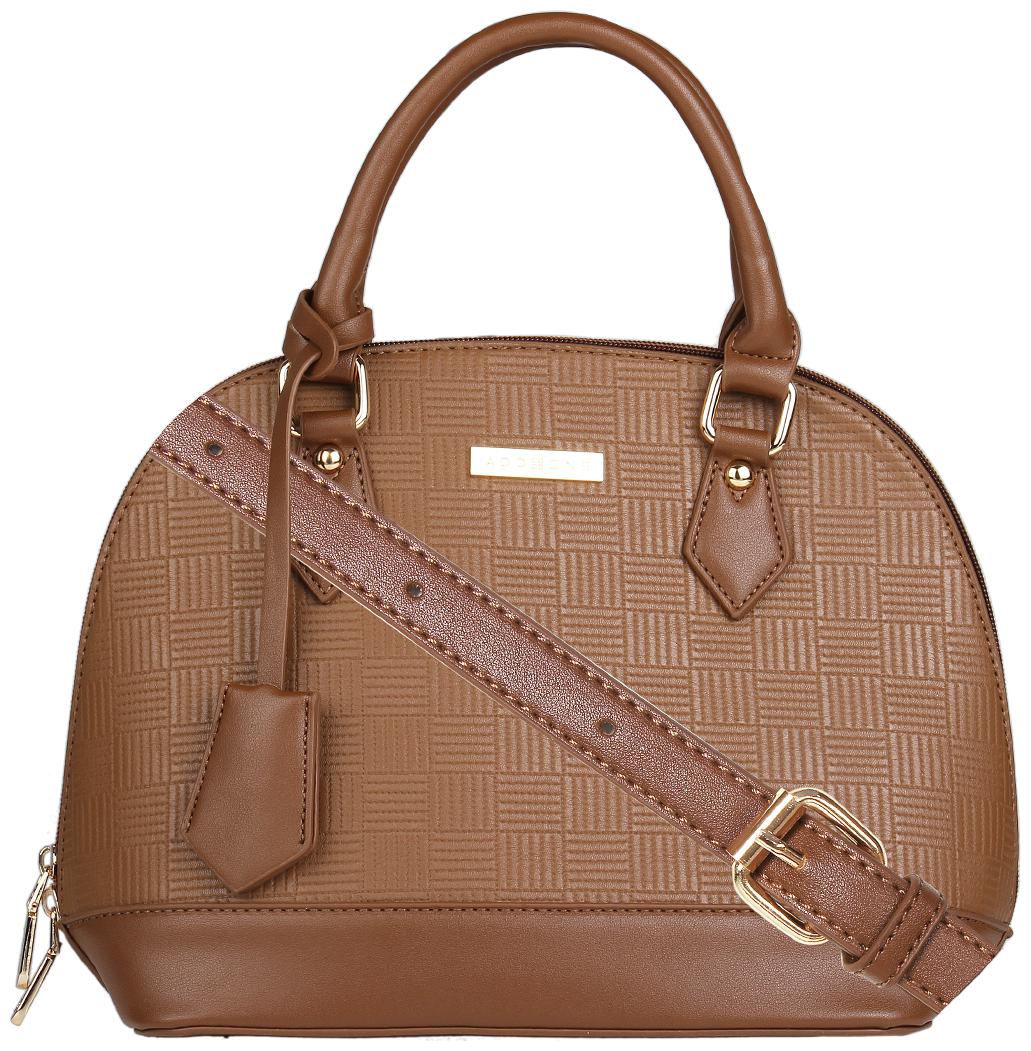 

Addons Brown PU Satchel