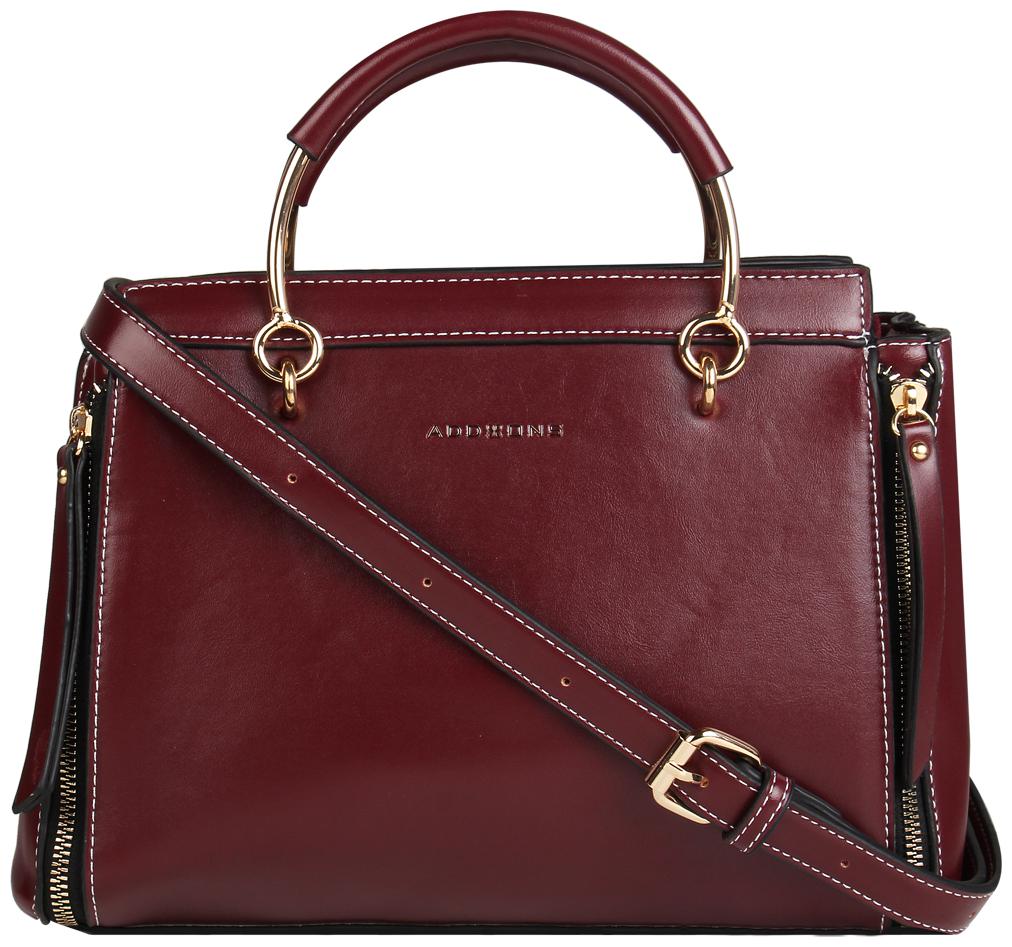 

Addons Maroon PU Satchel