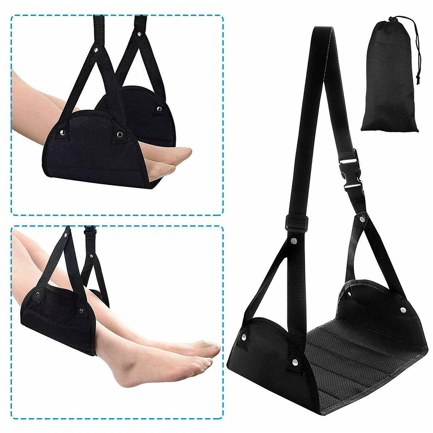 

Airplane Travel Accessories Portable Travel Foot Hammock Prevent Legs Swelling