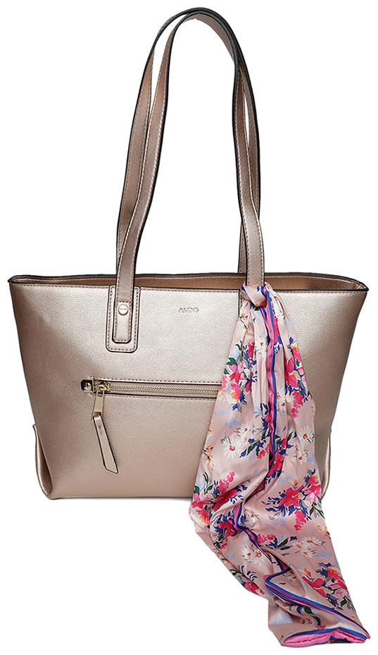 

Aldo Women Solid Polyester - Tote Bag Gold