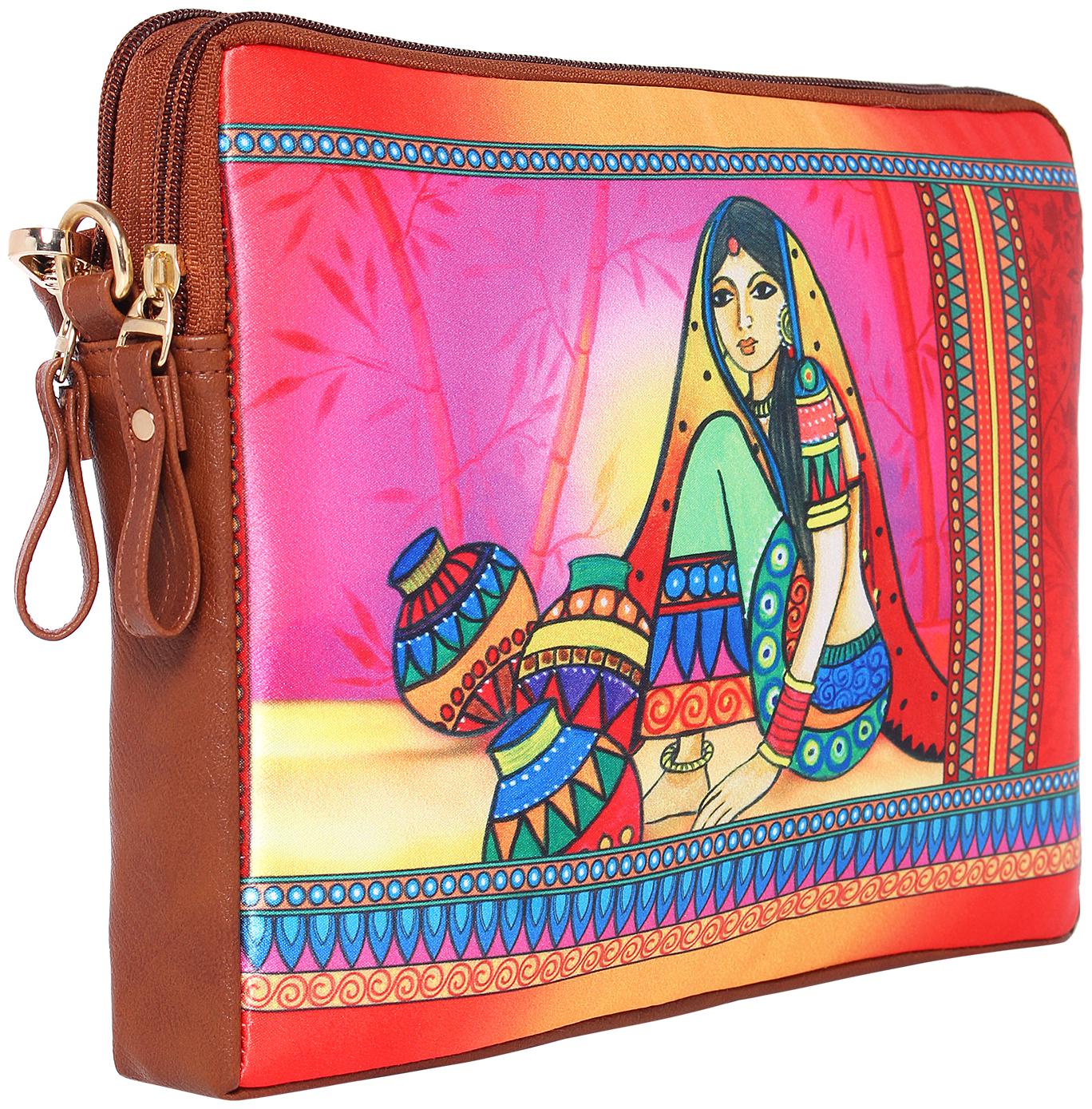 

ALL THINGS SUNDAR Multi Fabric Printed Sling Bag