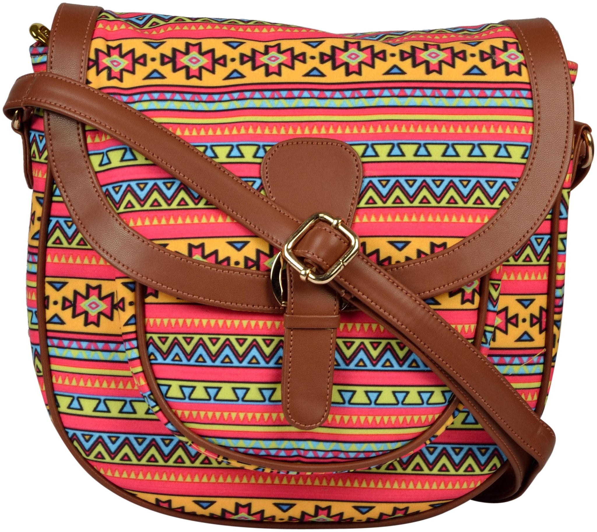 

ALL THINGS SUNDAR Multi Cotton Printed Sling Bag