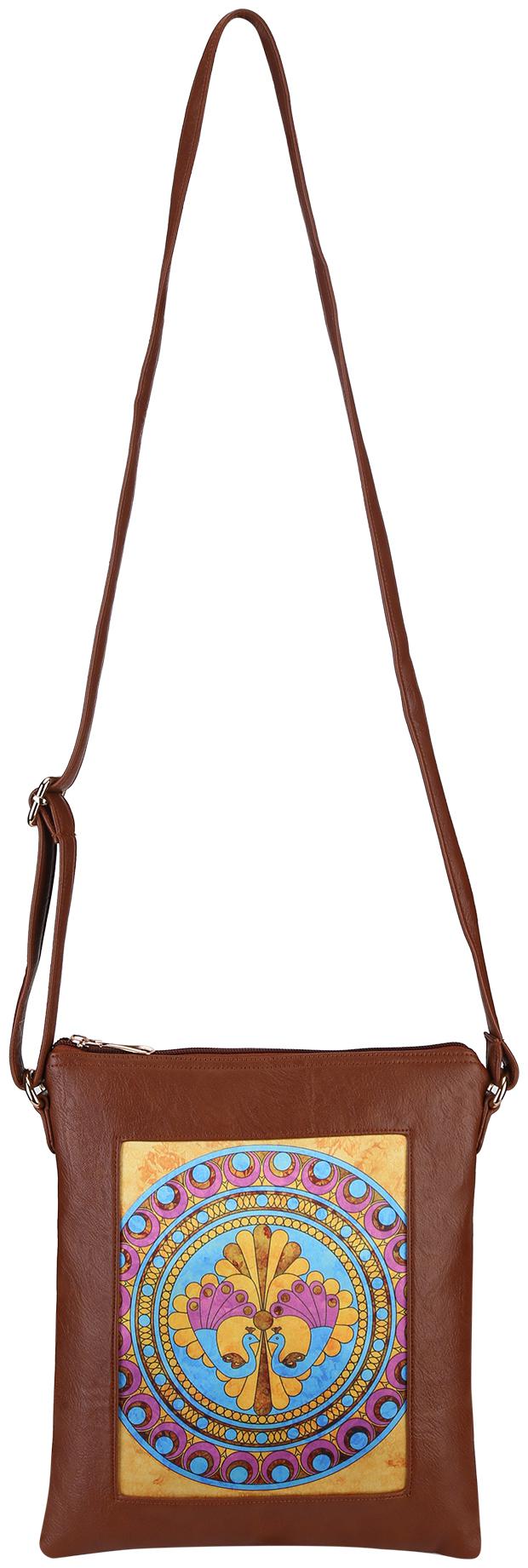 

ALL THINGS SUNDAR Multi Fabric Printed Sling Bag