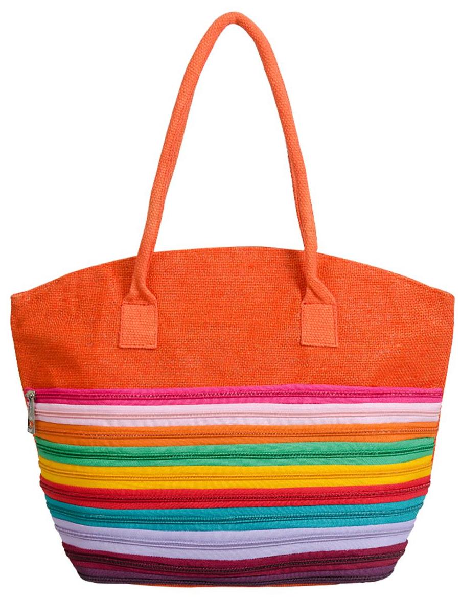 

Allure Design Orange Canvas Handheld Bag