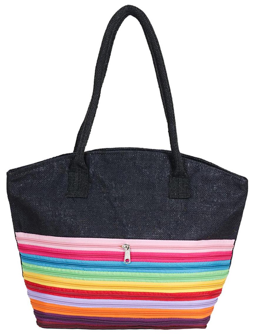 

Allure Design Black Canvas Handheld Bag