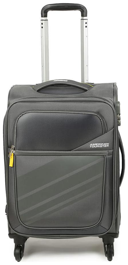 

American Tourister Cabin Size Soft Luggage Bag ( Grey 4 Wheels )