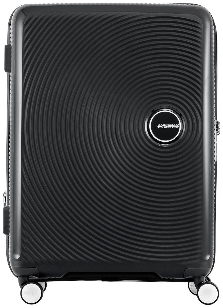 

American Tourister Cabin Size Hard Luggage Bag ( Black 8 Wheels )