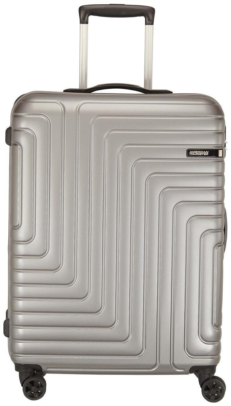 

American Tourister Large Size Hard Luggage Bag ( Silver 8 Wheels )