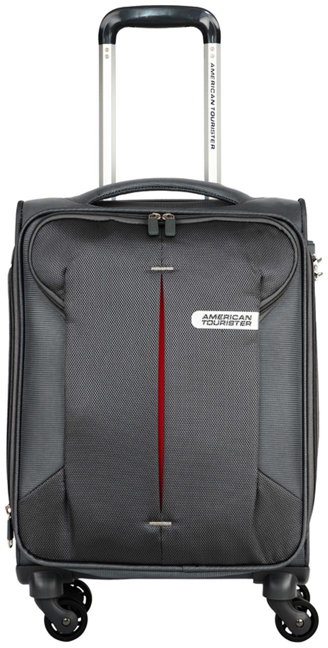 

American Tourister Cabin Size Soft Luggage Bag ( Grey 4 Wheels )