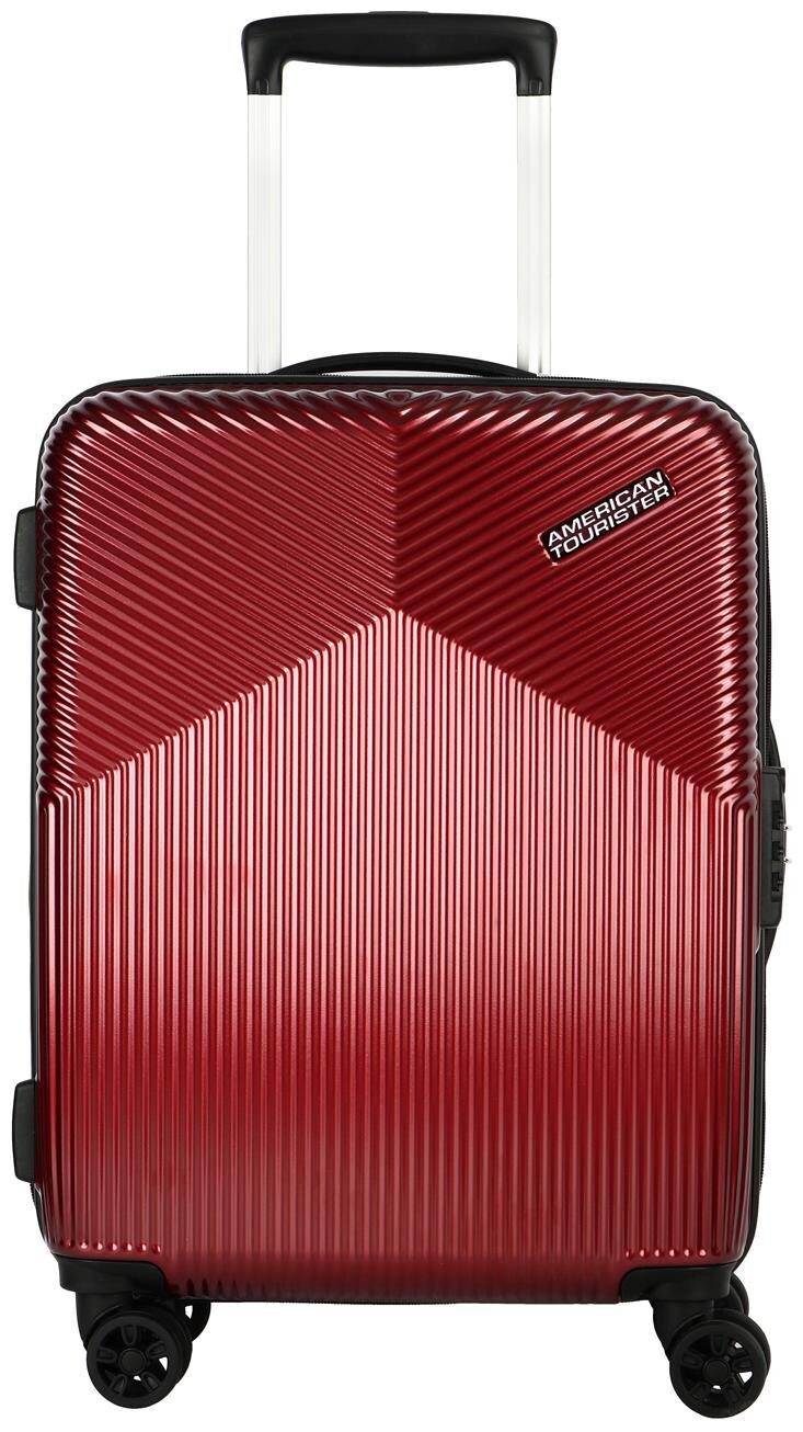 

American Tourister Cabin Size Hard Luggage Bag ( Red 8 Wheels )