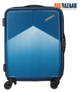Buy American Tourister Cabin Size Hard Luggage Bag Blue 4