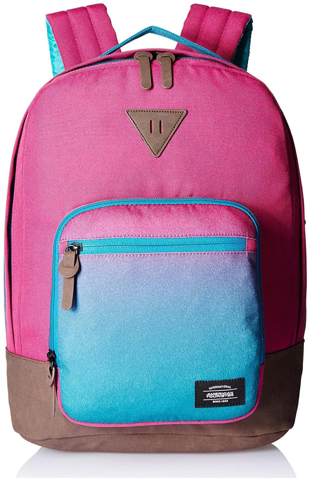 

American Tourister Pink Polyester Backpack