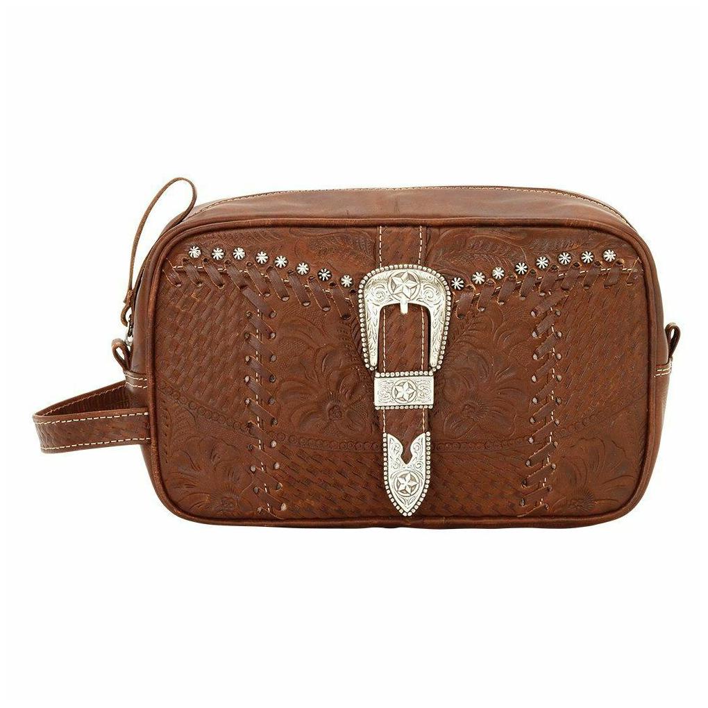 

American West Unisex Retro Romance Leather Dop Shaving Kit
