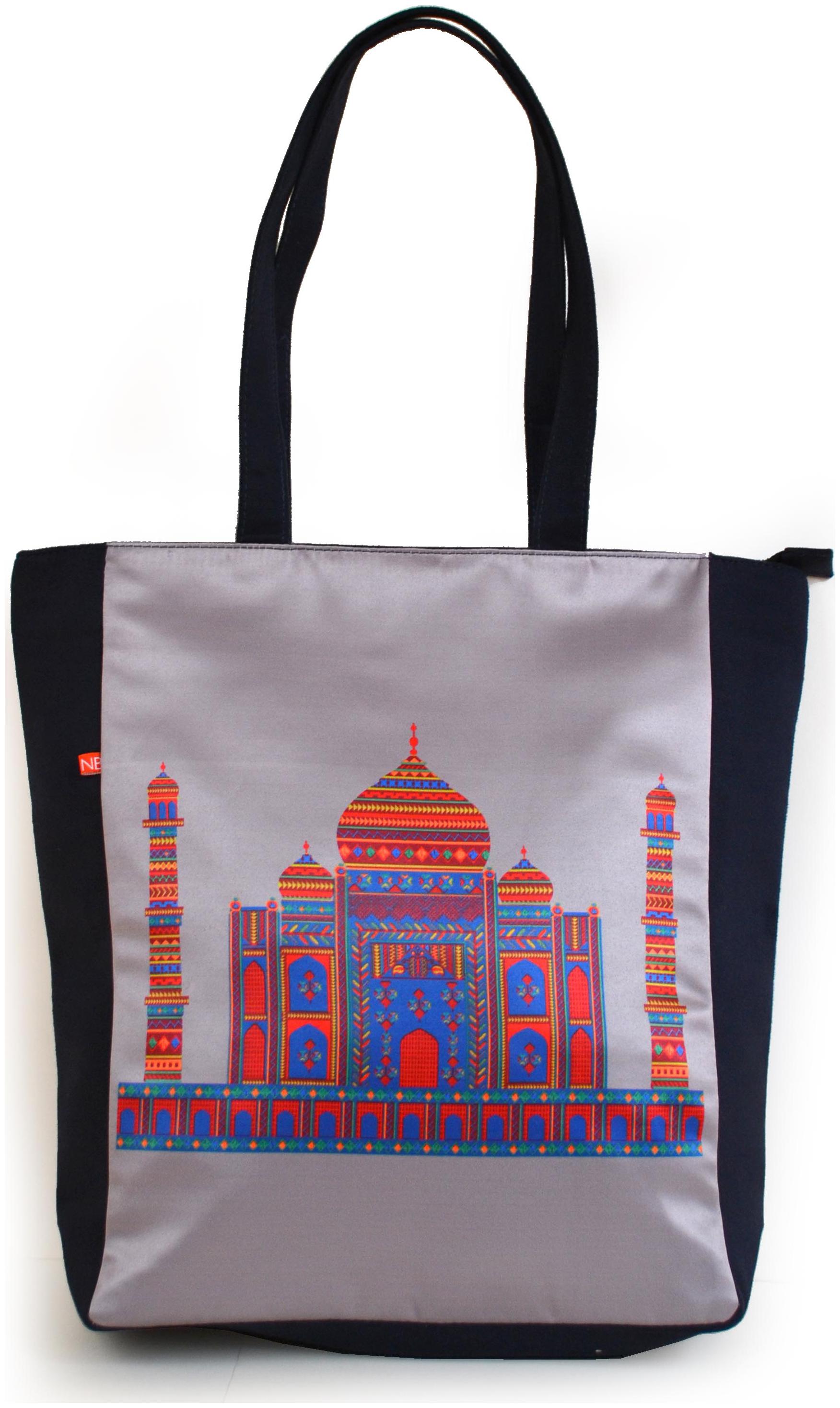 

ANARTLINE Grey Polyester Handheld Bag