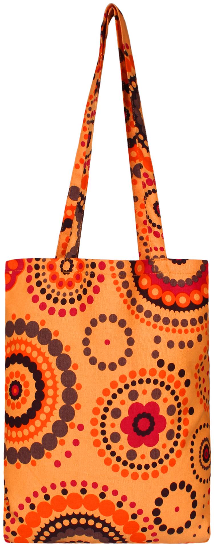

Anekaant Women Printed Canvas - Tote Bag Orange
