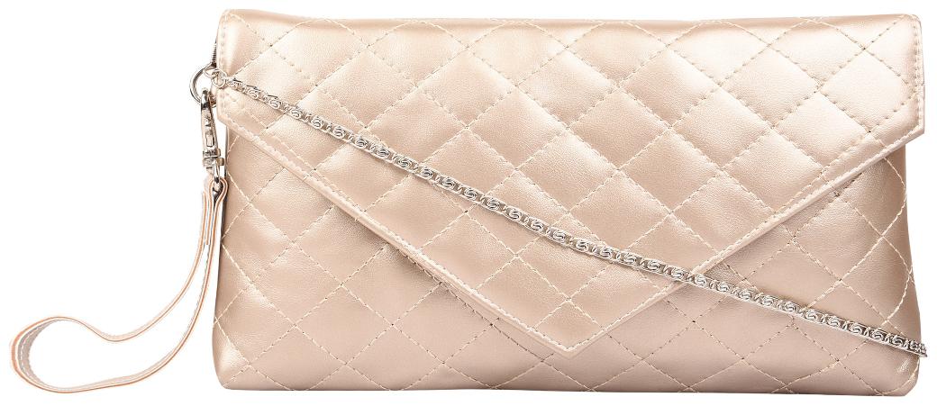 

Anekaant Duvet Metallic Gold PU Sling Bag