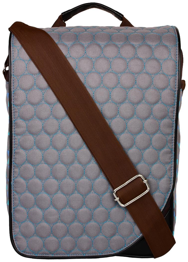 

Anekaant Grey Polyester Solid Sling Bag